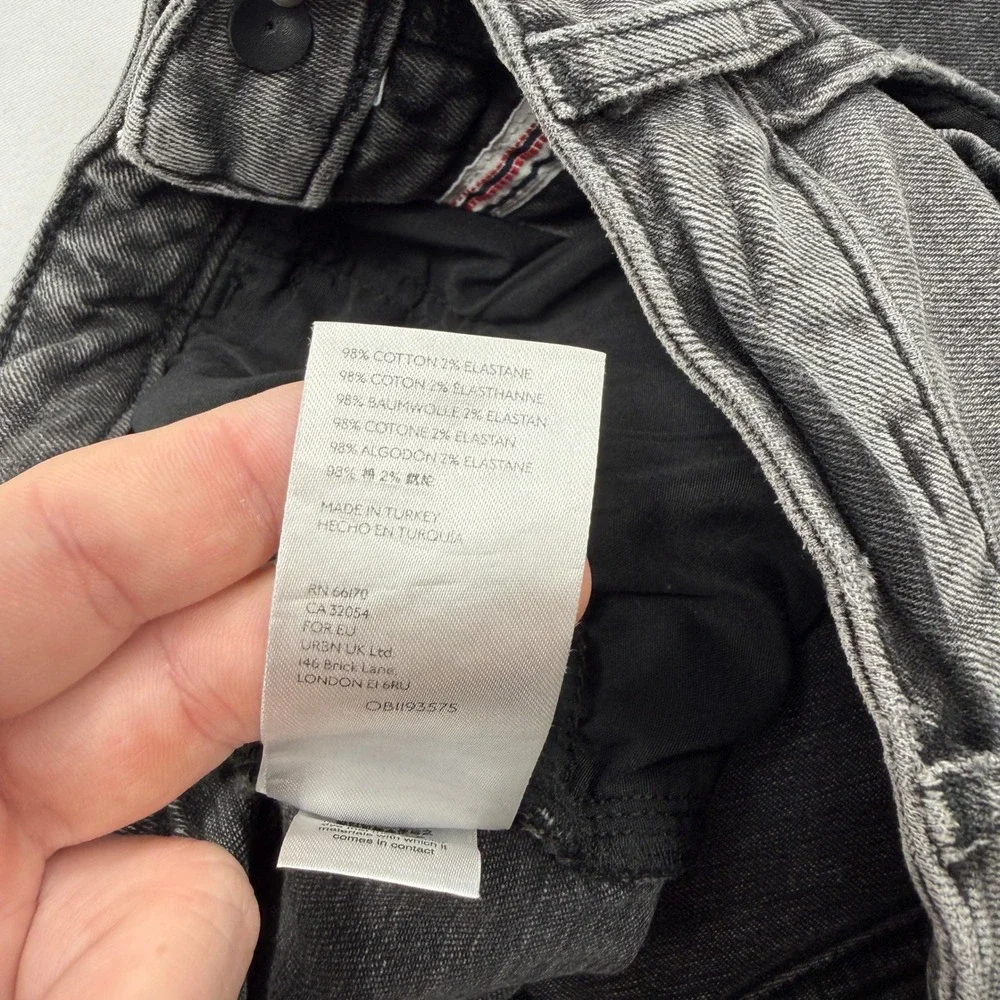 Pilcro and the Letterpress Jeans High-Rise Bootcut Grey Denim Womens 28